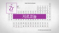 큐빅(유사 다이아몬드)과 원자로의 재료, 원자번호 40번, 지르코늄(Zr)